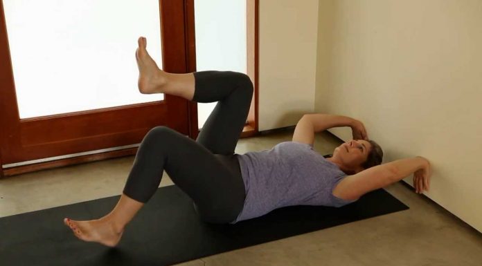 Back Pain Relief Dead Bug Yoga Pose